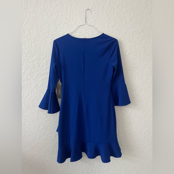 Lulus Sensational Statement Royal Blue Ruffle Bodycon Dress - Mini - Picture 4 of 5